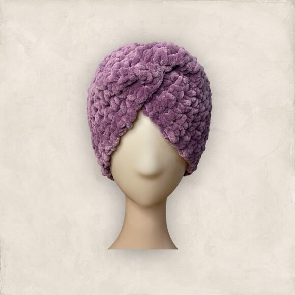 Velvet Ear Warmer Twisted Knitted Headband Women Hairband Winter Holiday Gift - Picture 1 of 5